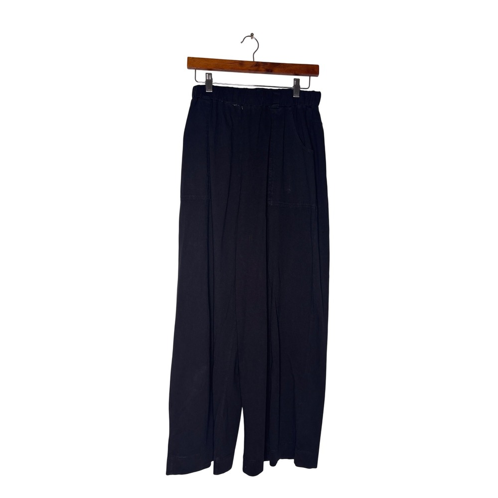 FP Beach Black Wide Leg‎ Palazzo Pants Elastic Waist Size M